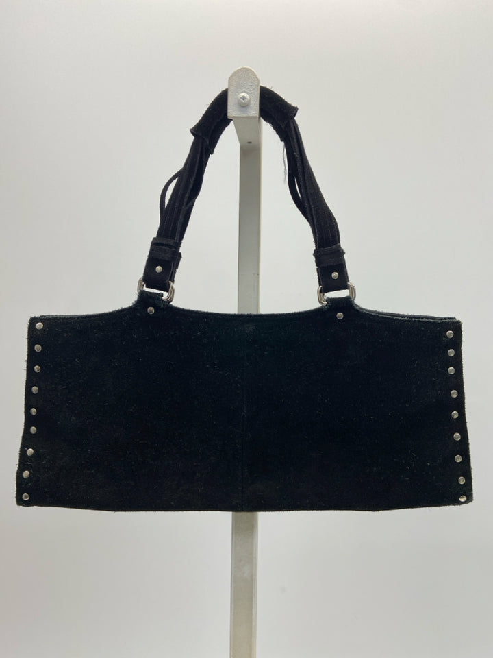 Banana Republic Black Studded Suede Handbag