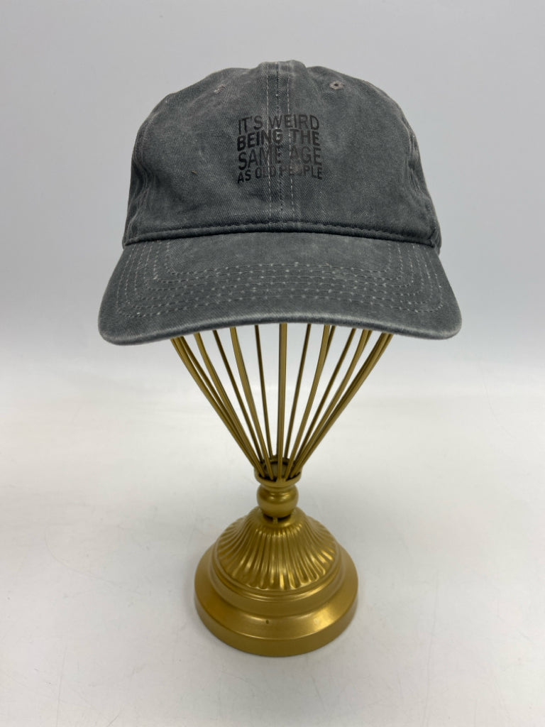 Gray Black Words Misc. Hat