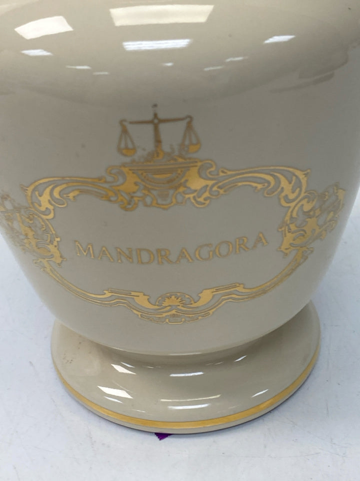 Cream Gold Jar