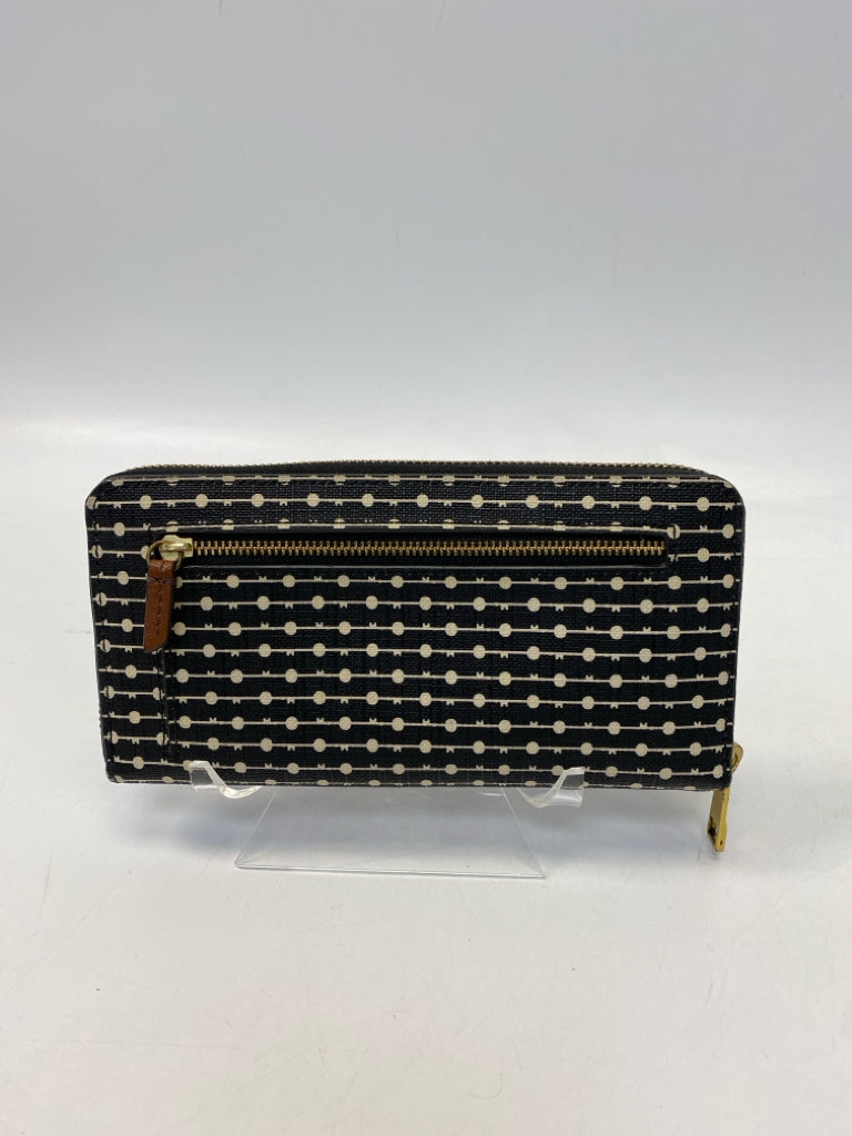 Fossil Black Cream Wallet
