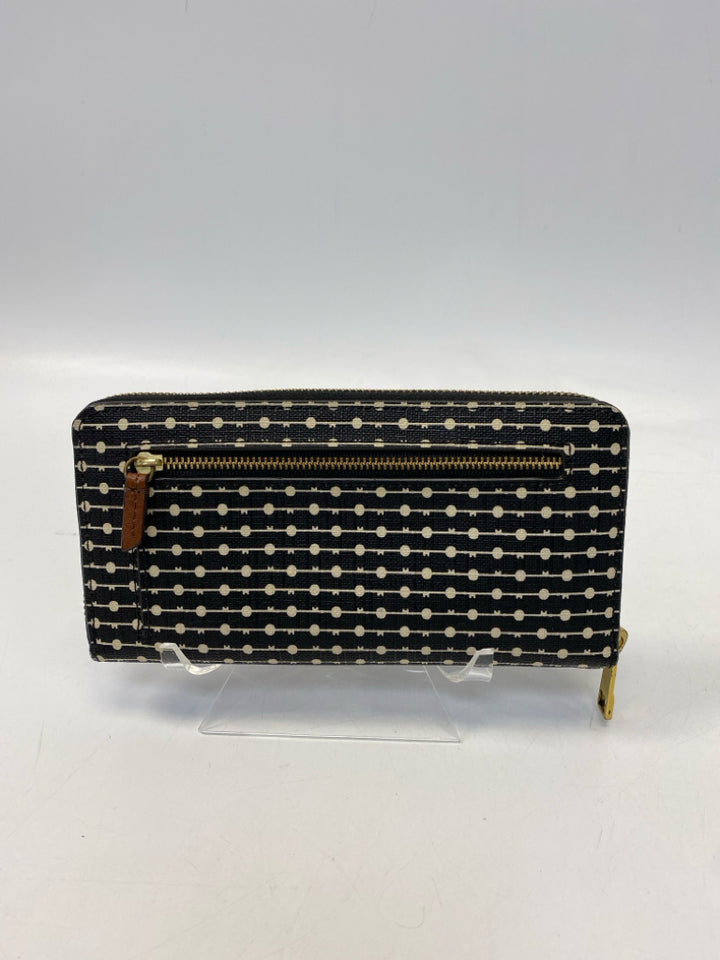 Fossil Black Cream Wallet