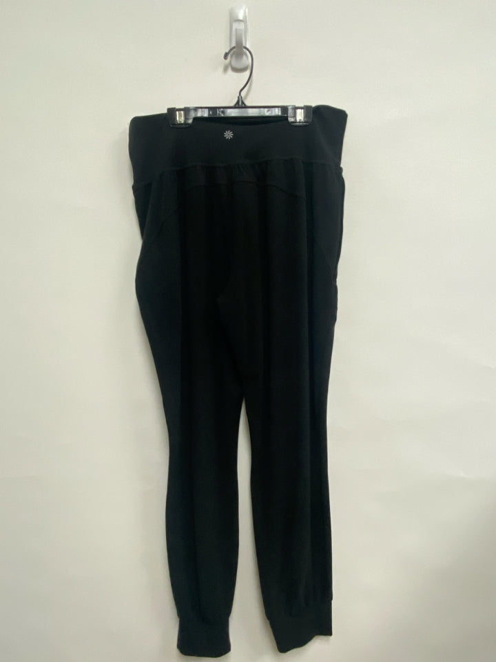 Athleta Size L Black Joggers Ladies Leggings