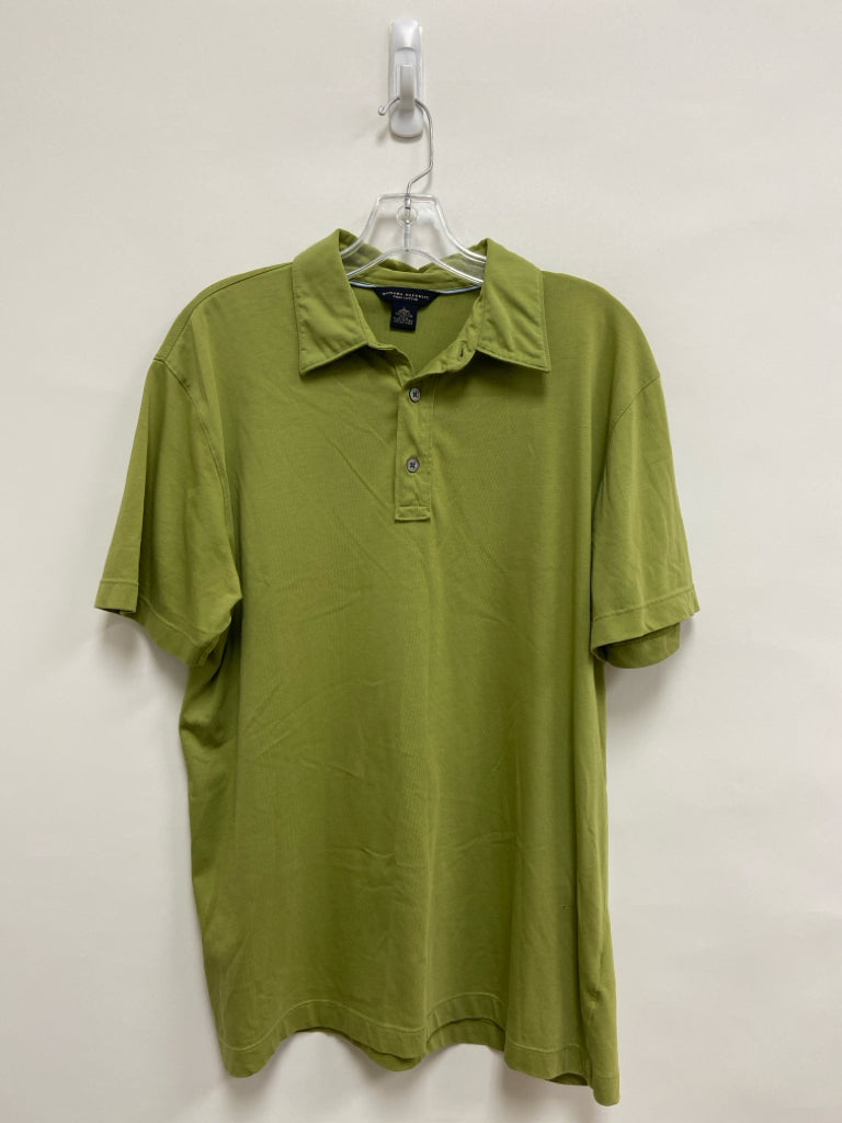 Banana Republic Size L Sage Polo Pima Cotton Men&