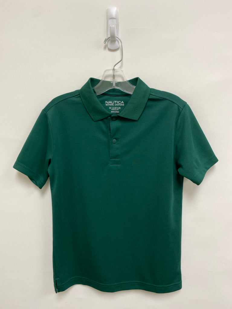 Nautica SIZE 10/12 Dark Green Polo Boy&