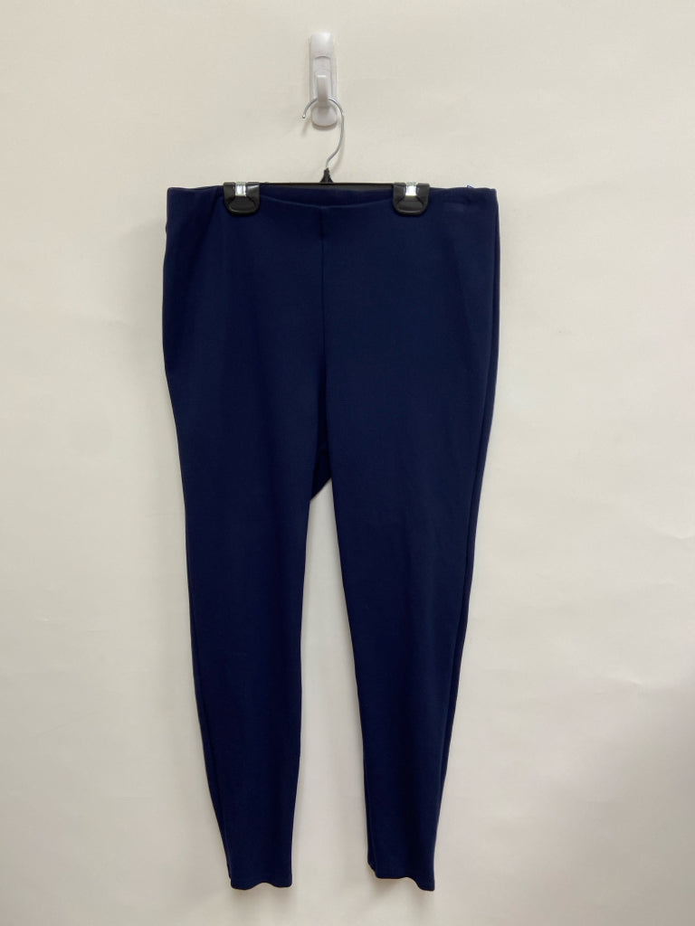 LILLY PULITZER Size L Navy Pull-on Ladies Pants