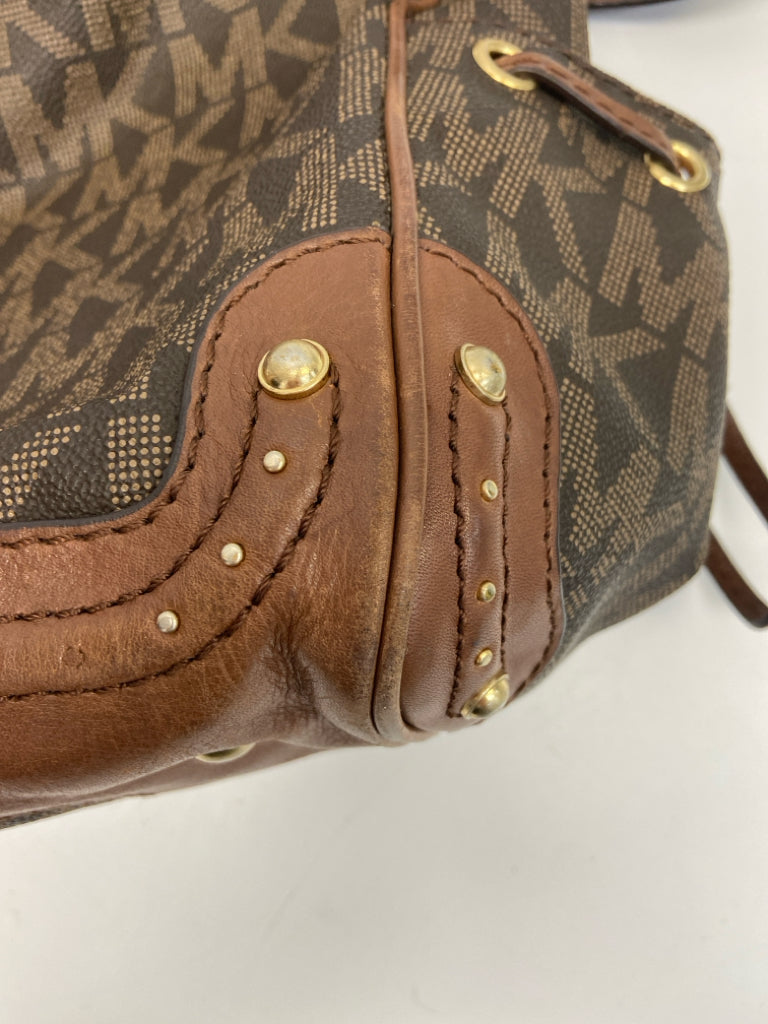Michael Kors Dark Brown Tan Signature Handbag