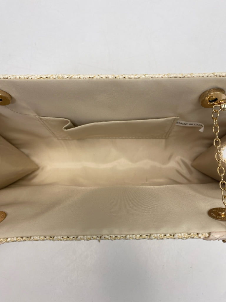 Natural Gold Woven Handbag