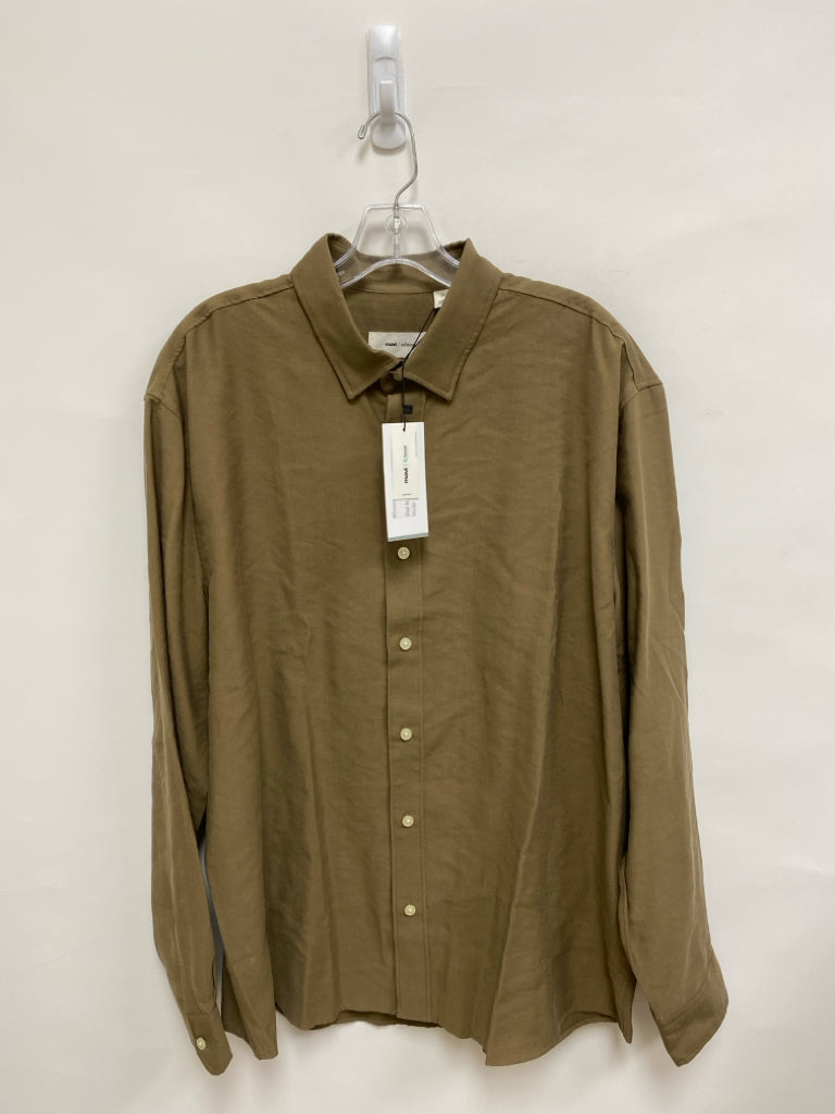 NWT Mavi Brand Size XL Brown Button Up Men&