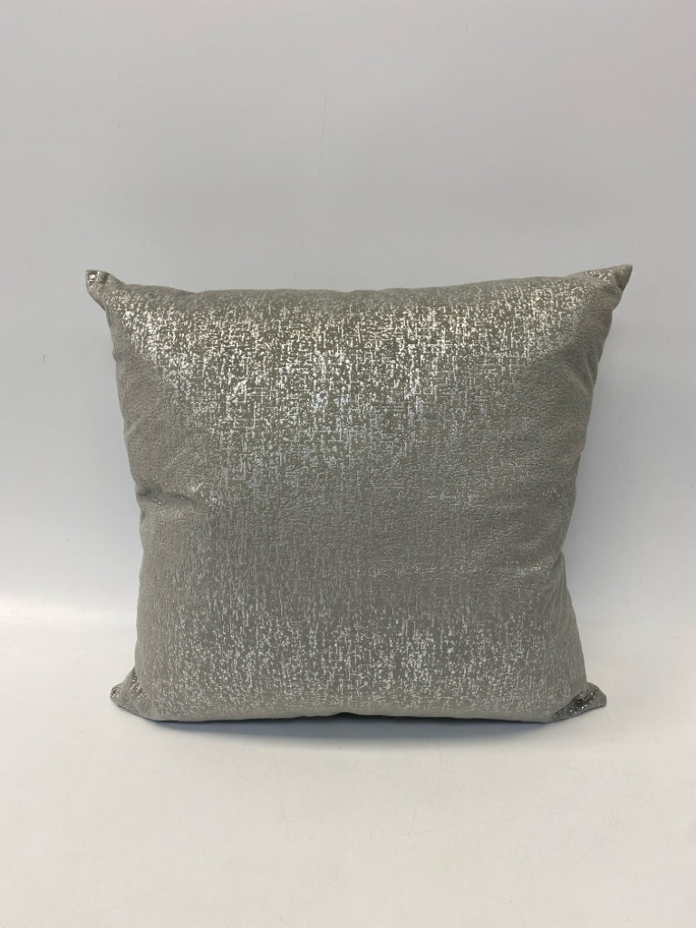 Silver Shimmery Pillow