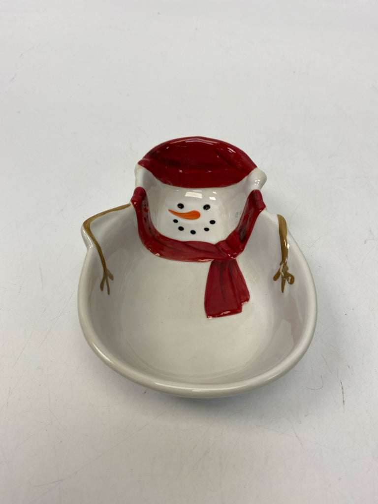 White Red Ceramic Christmas