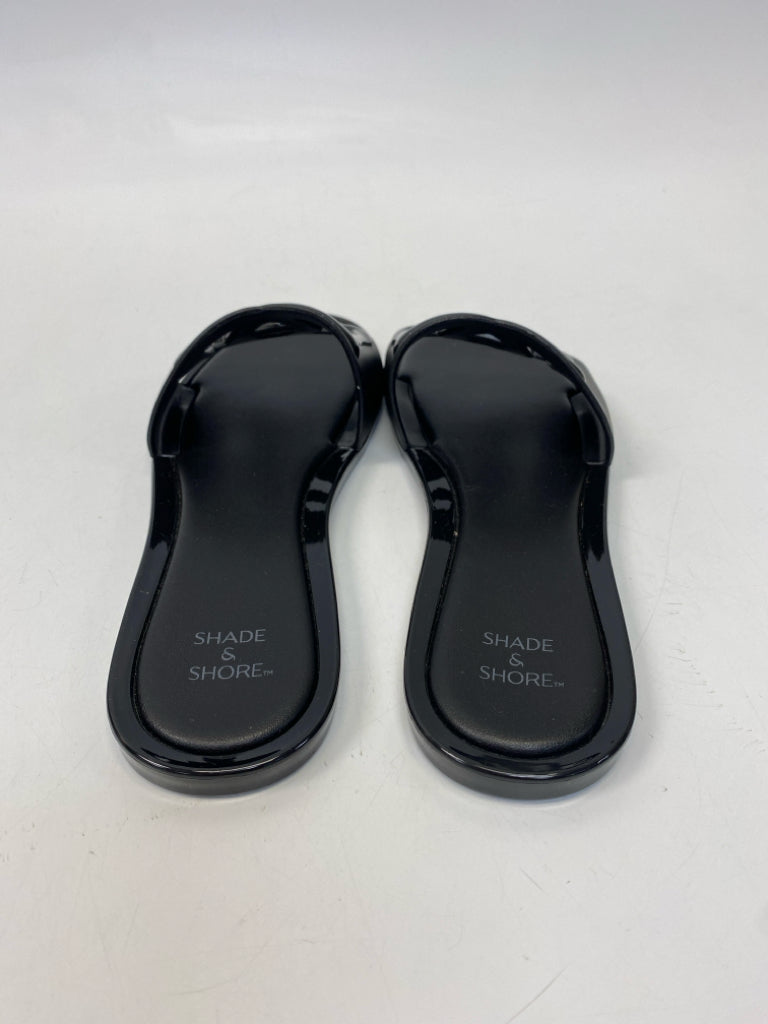 Shade &amp; Shore  Size 7 Black Sandals