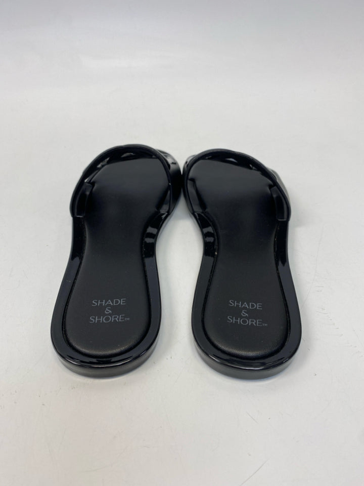 Shade &amp; Shore  Size 7 Black Sandals