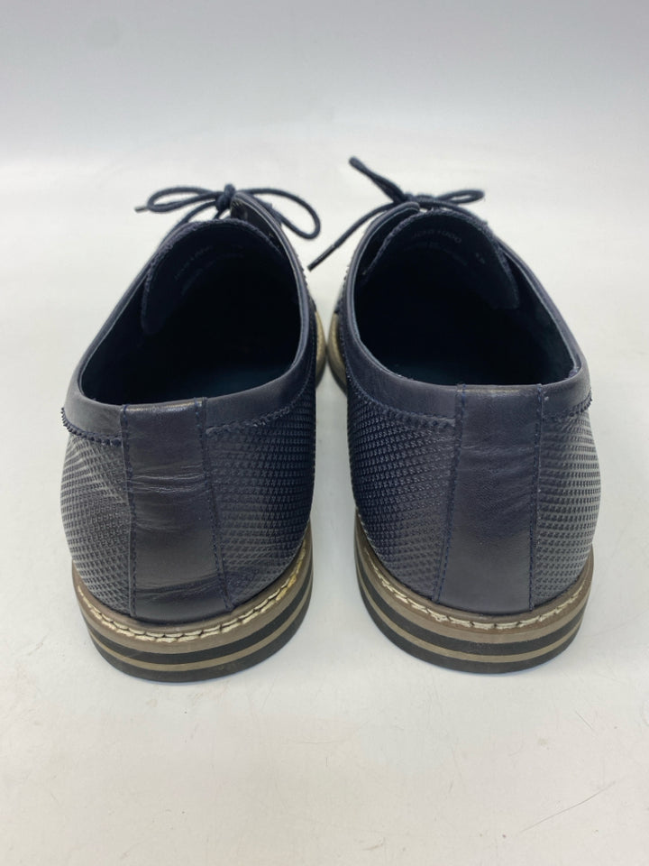 JOSEPH ABBOUD Size 12 Dark Navy Lace-Up Men&
