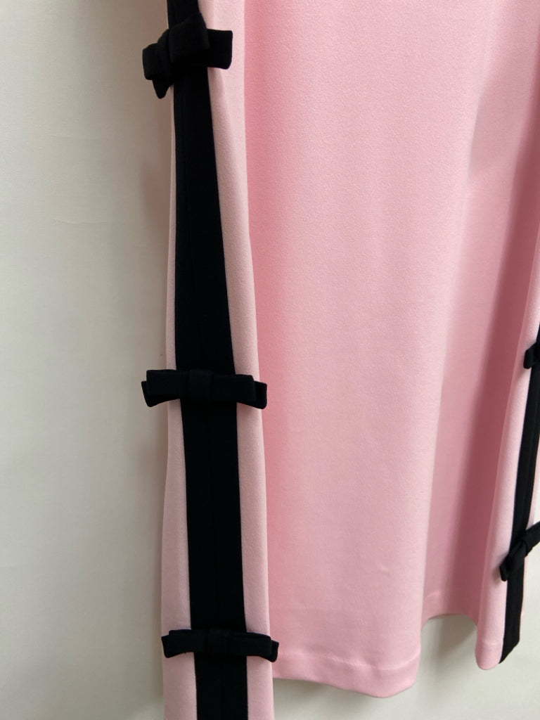 NWT Karl Lagerfeld Size 8 Pink Black Trimmed Ladies Dress