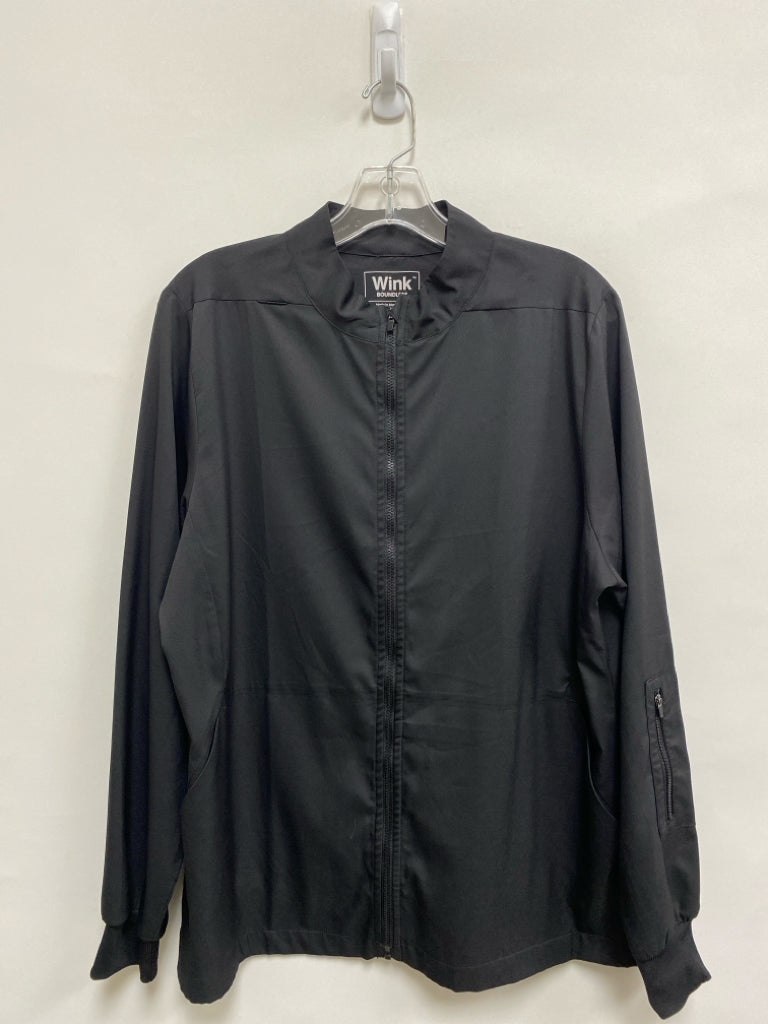 WONDER WINK Size L Black Zip Down Uniform Jacket