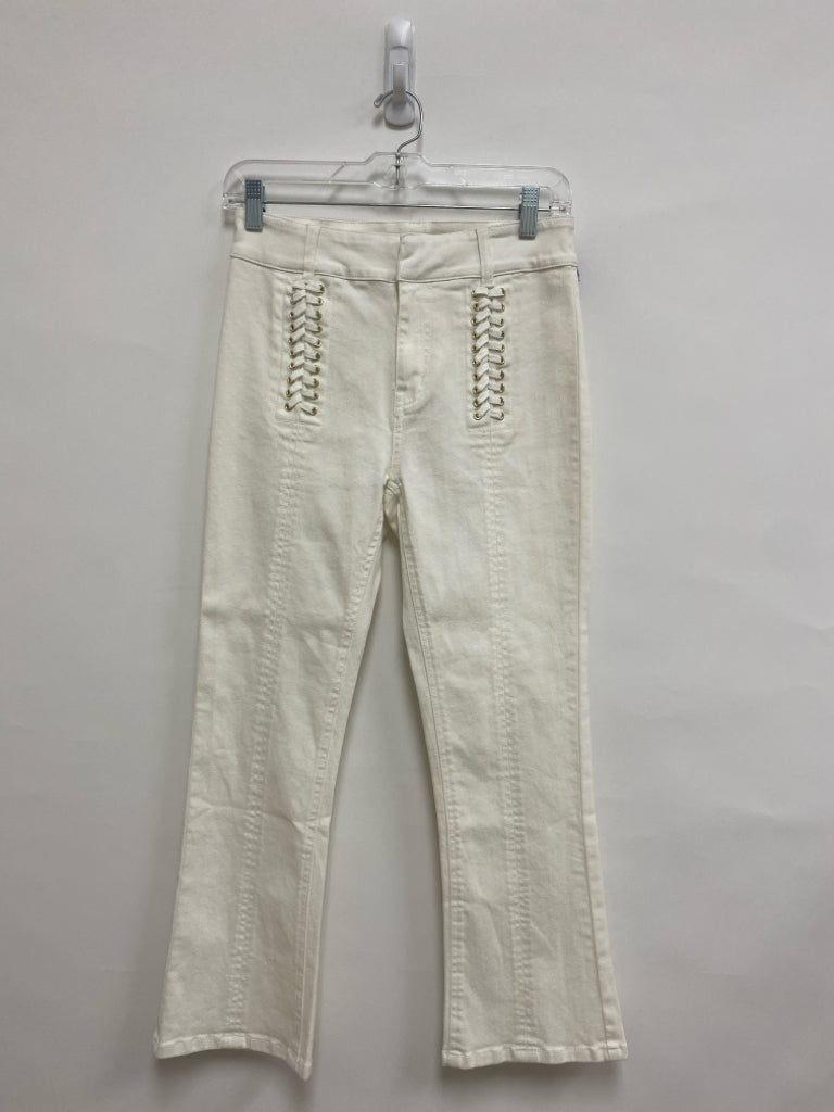 GENERATION LOVE Size XS White Lace-Up Ladies Jeans