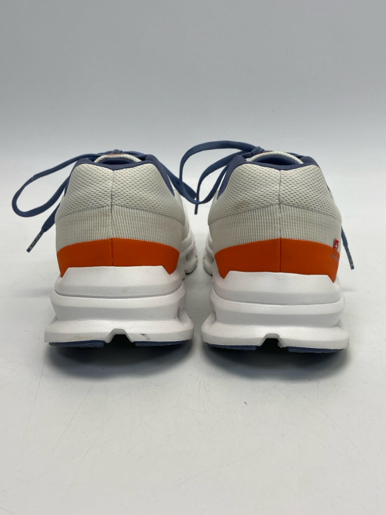 On Cloud  Size 10 White Periwinkle Lace-up Sneakers