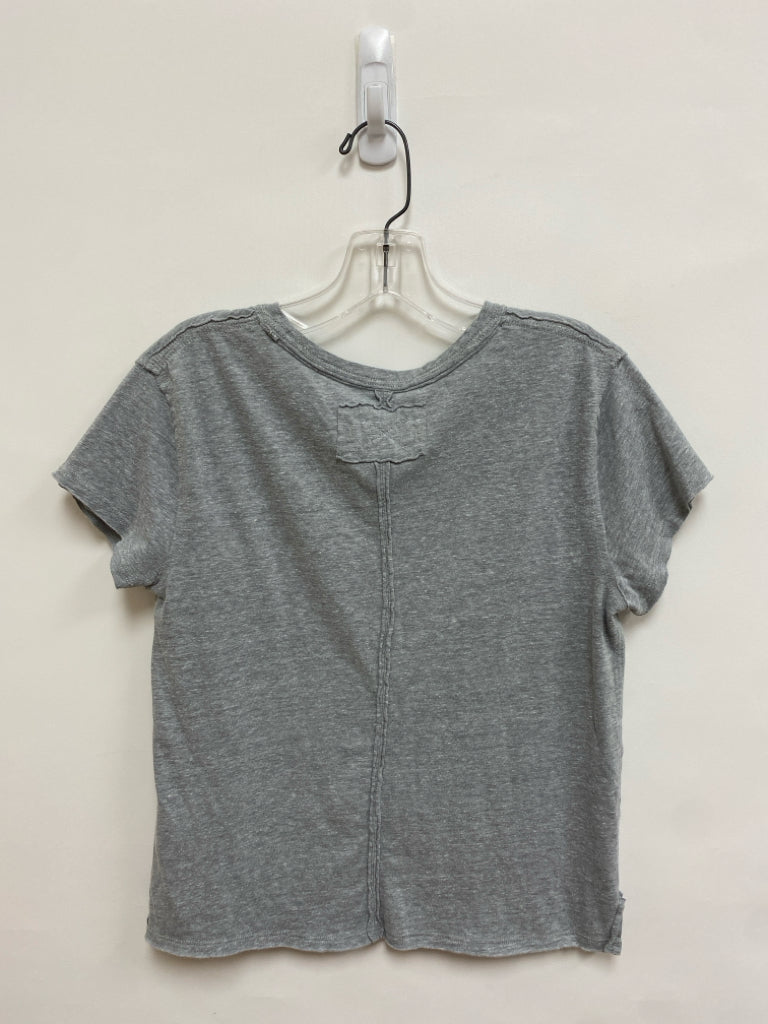 We The Free Size S Gray/White Streaked Ladies Top