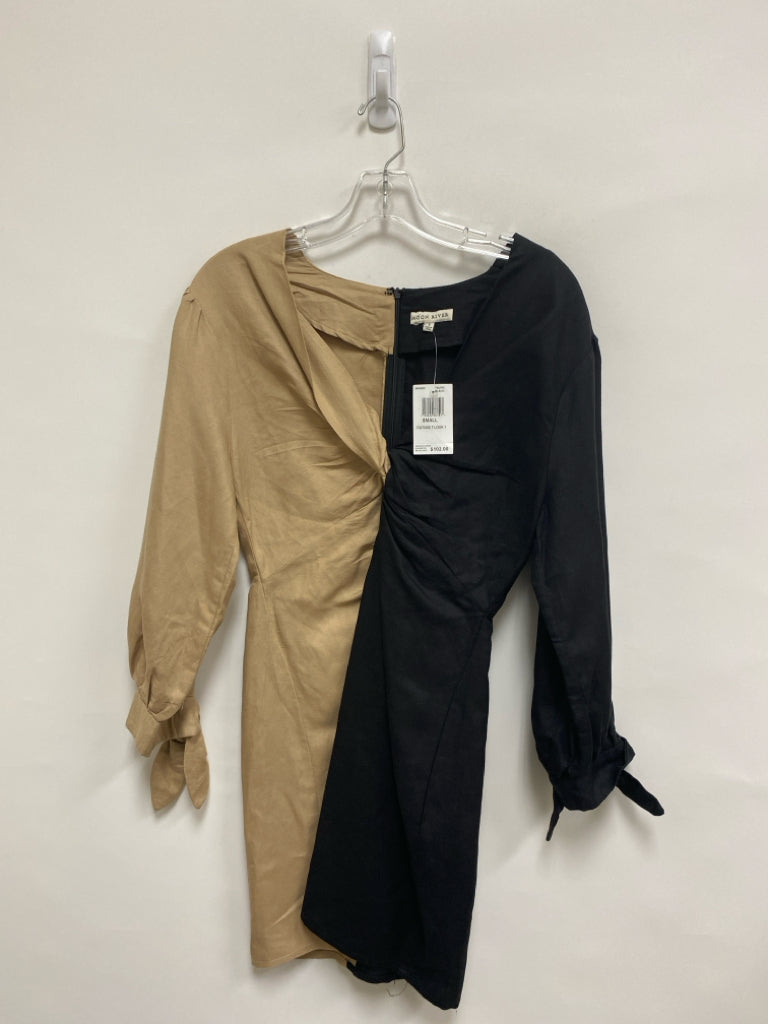 NWT Moon River Size S Black Taupe Ladies Dress