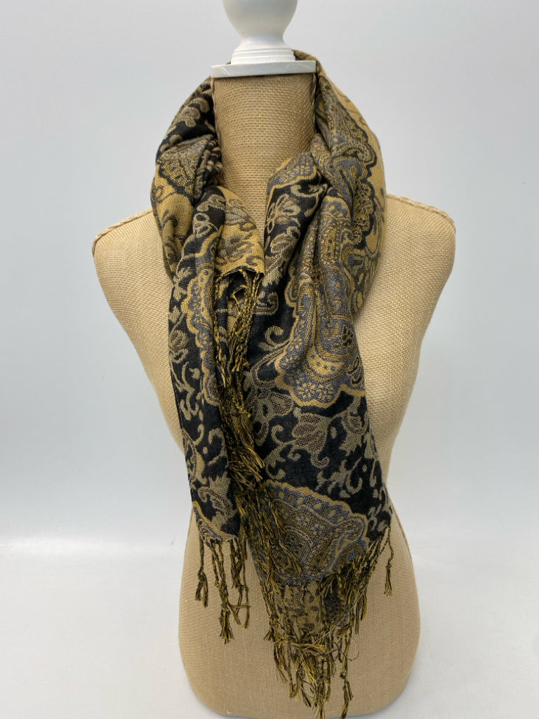 Black Gold Medallion(s) Scarf