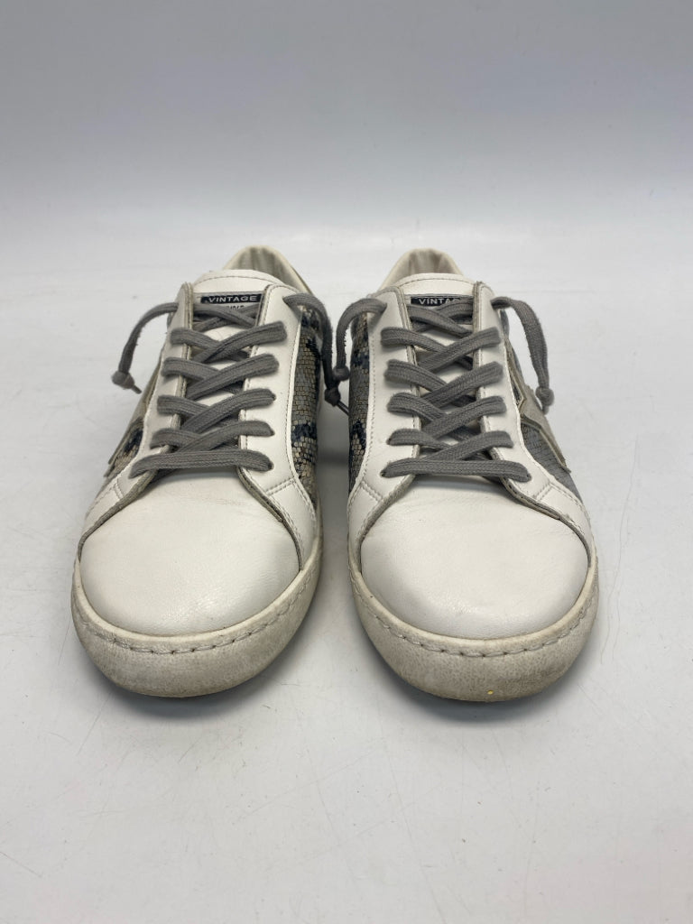 Vintage Havana US Shoe Size 10 White Gray/Black Snakeprint Sneakers