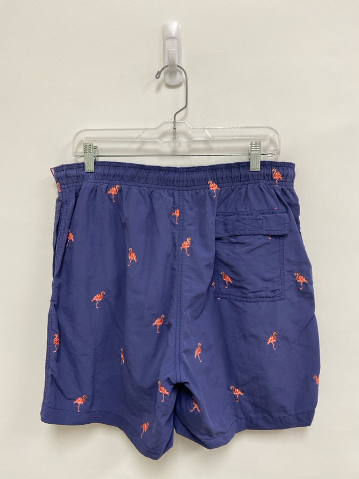 J McLaughlin Size M Dark Blue Coral Flamingo Men&