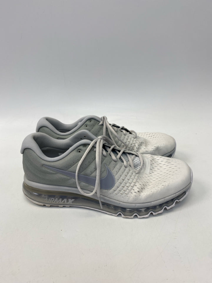 Nike Size 13 White Mint Green Lace-Up Men&
