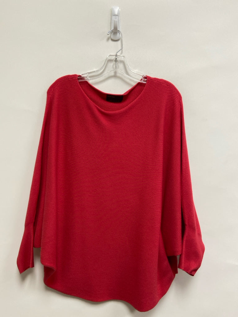 Kerisma Size M Dark Coral Ribbed Batwing Ladies Sweater
