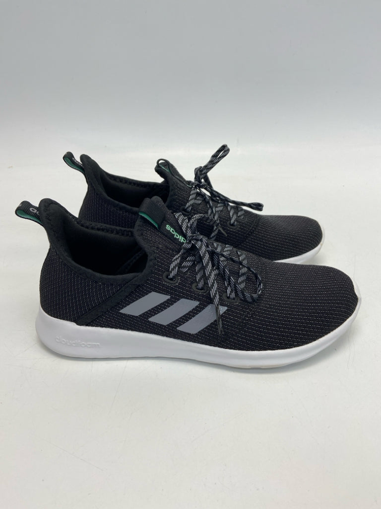Adidas  Size 7.5 Black Lace-up Sneakers