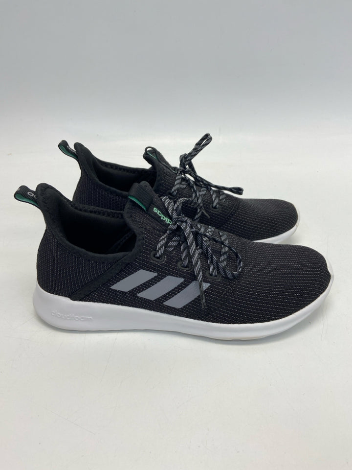 Adidas  Size 7.5 Black Lace-up Sneakers