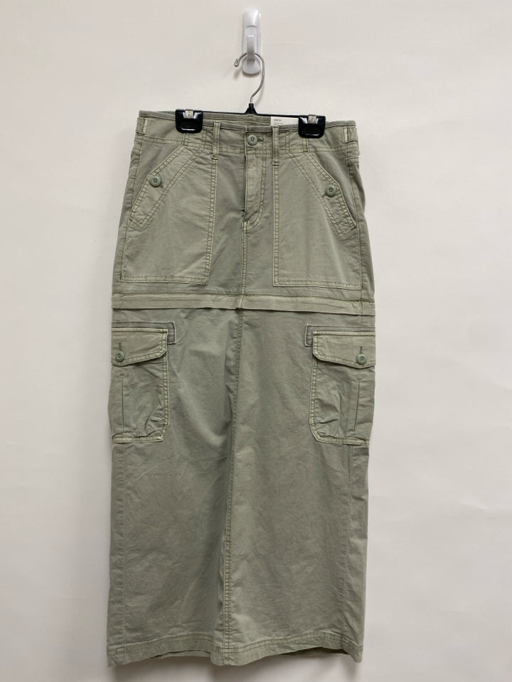 NWT American Eagle Size 00 Sage Zip Offs Ladies Skirt