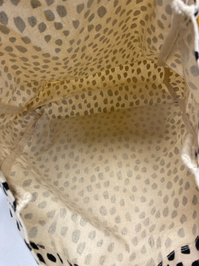 NWT Tan Black Spotted Tote Bag