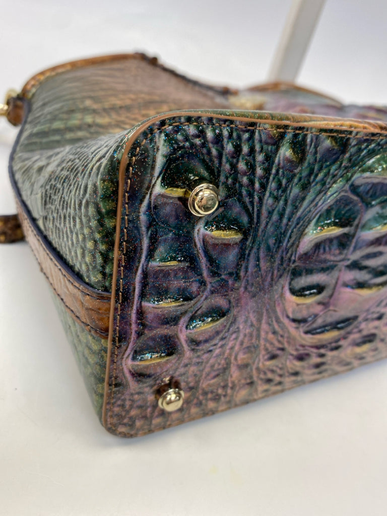 Brahmin Brown Multi-Color Ombre Leather Handbag