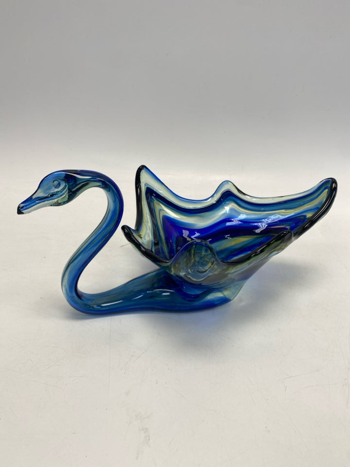 Blue Glass Sculpture