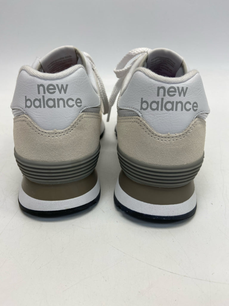 New Balance  Size 8 Beige White Lace-up Sneakers
