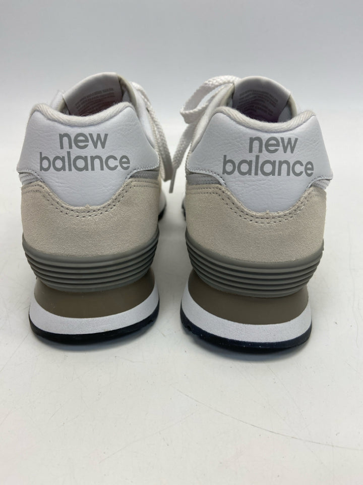 New Balance  Size 8 Beige White Lace-up Sneakers