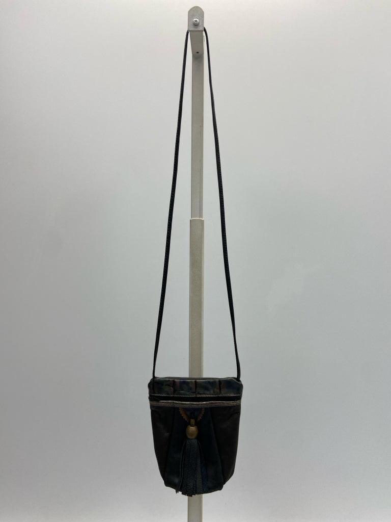 Gayle Anderson Designs Black Bronze Tassel(es) Metallic Handbag