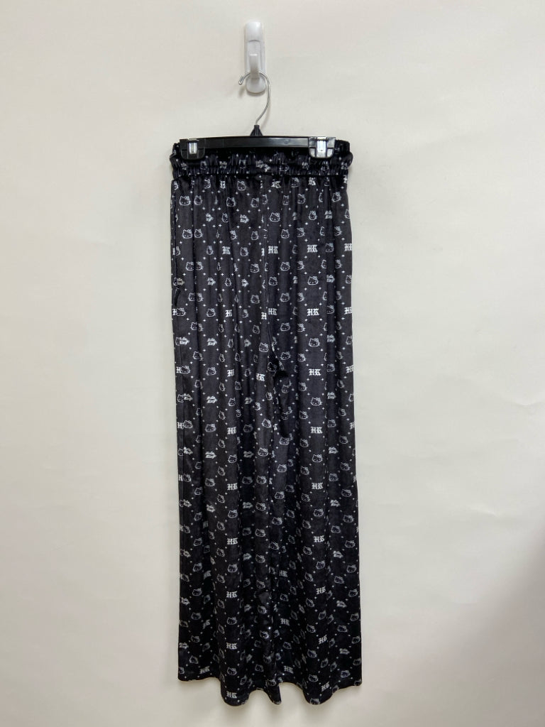 Size XS Black White Hello Kitty Velour Ladies Lounge Pants