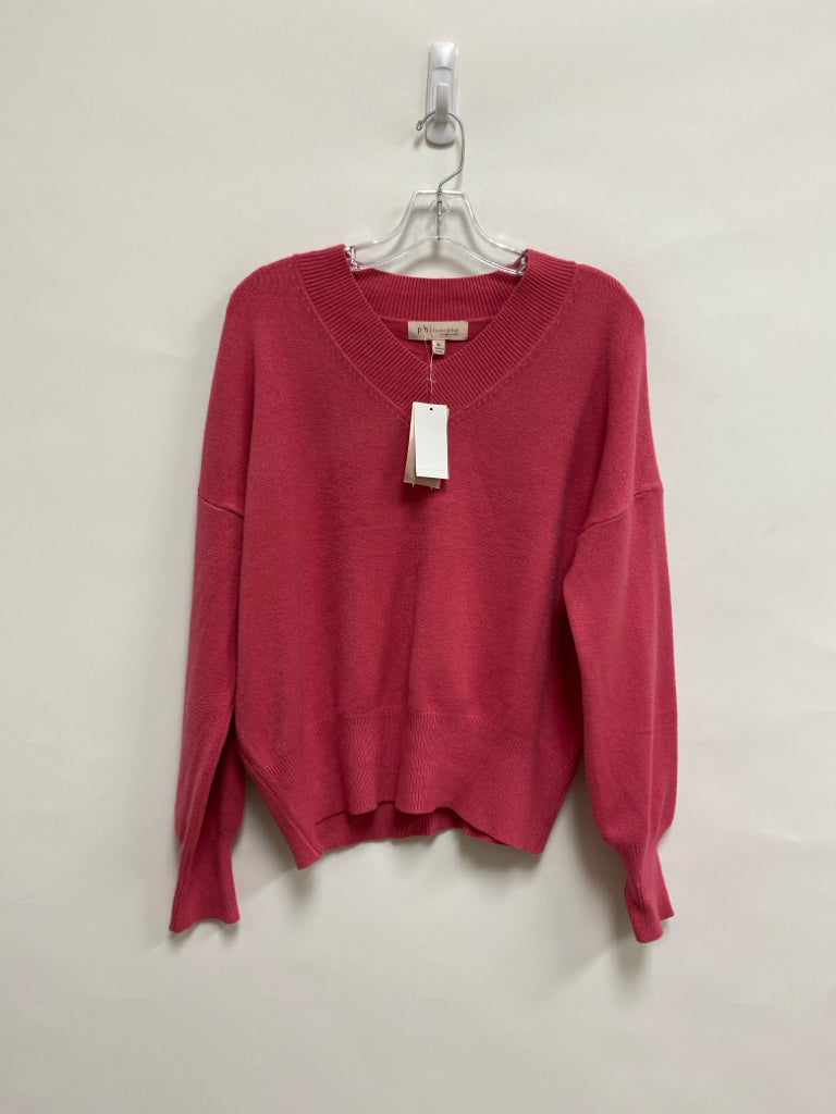 NWT philosophy Size XL Coral V Neck Ladies Sweater