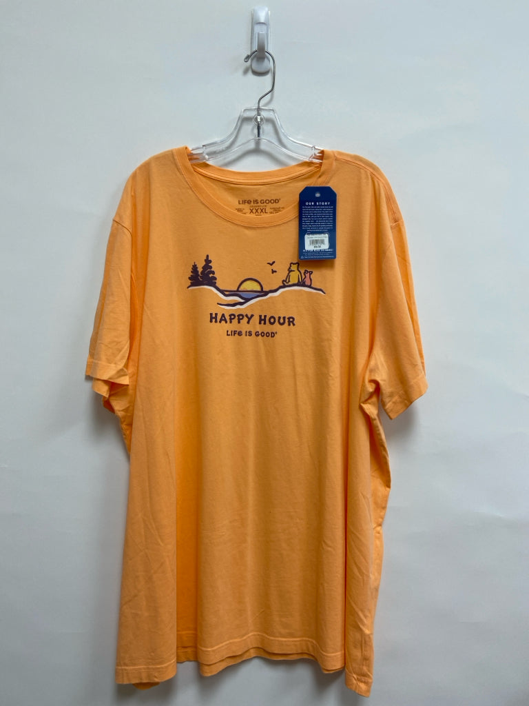 NWT Life is Good Size XXXL Pale Orange Pooh Men&