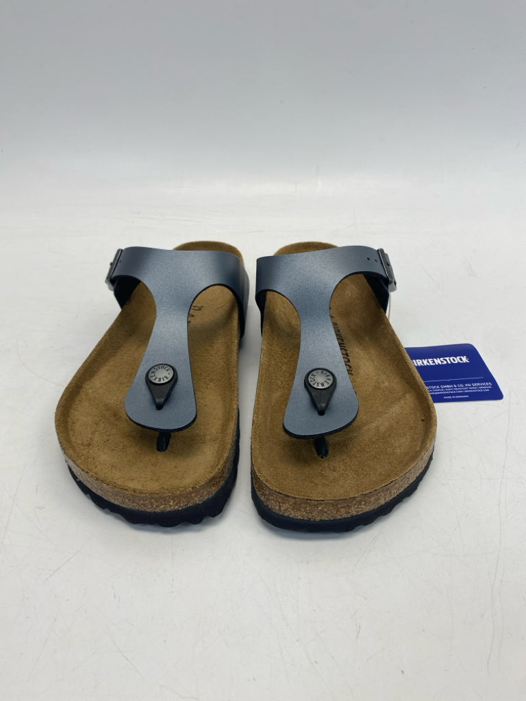 NWT Birkenstock EU Shoe Size 37 US Shoe Size 6 Pewter Sandals