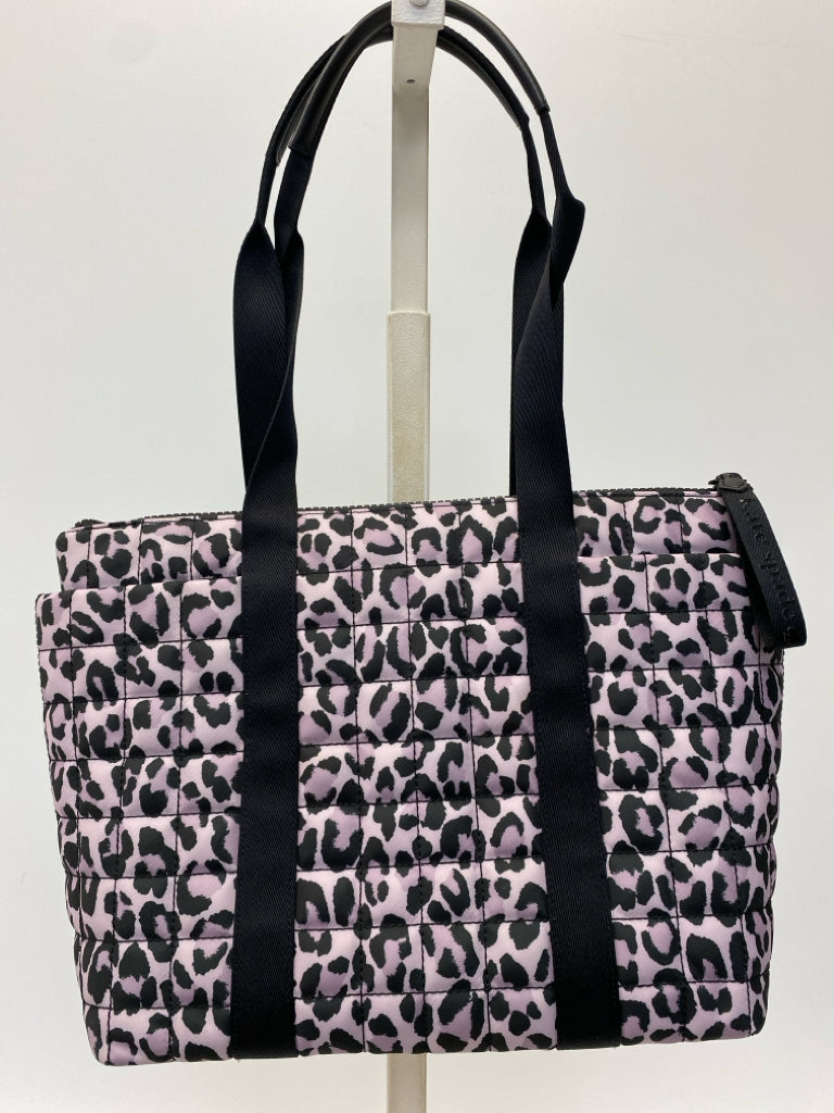 Kate Spade Lavender Black Animal Print Nylon Tote Bag