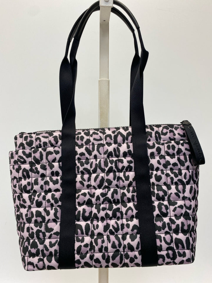 Kate Spade Lavender Black Animal Print Nylon Tote Bag