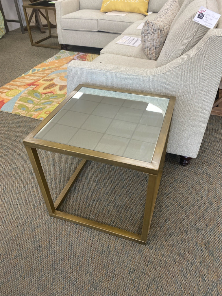 Gold End Table