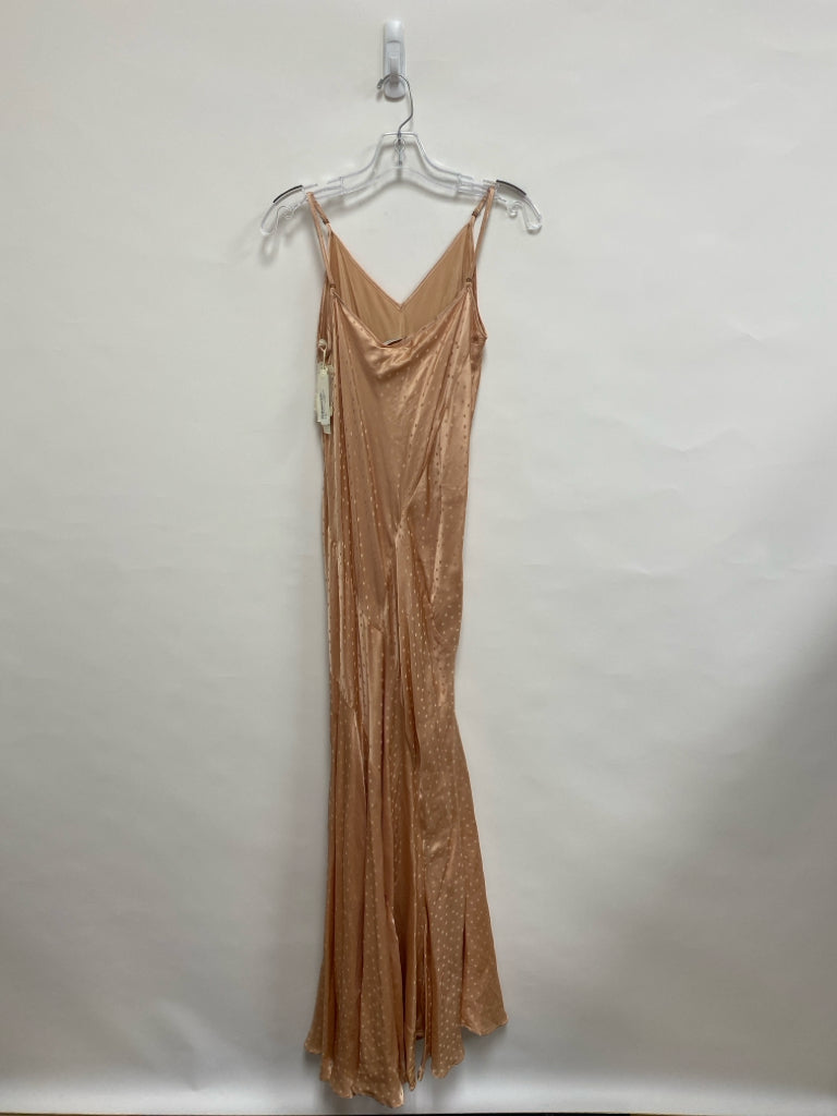 NWT Size 10 Dusty Coral Maxi Silk Blend Ladies Dress