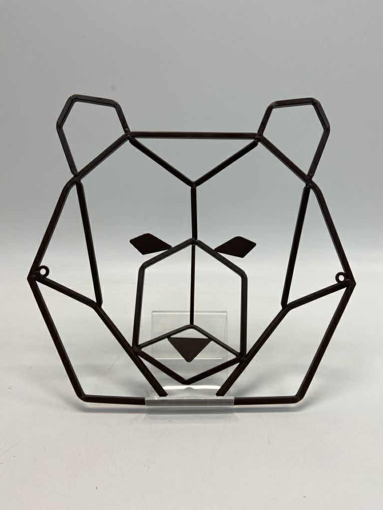 Brown Cut-Out Metal Kids Wall Hanging