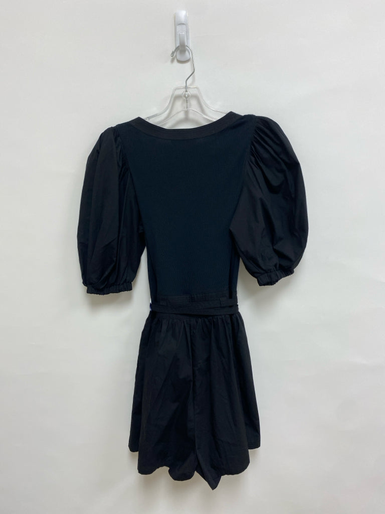 ULLA JOHNSON Size 0 Black Puff Sleeve Ladies Romper