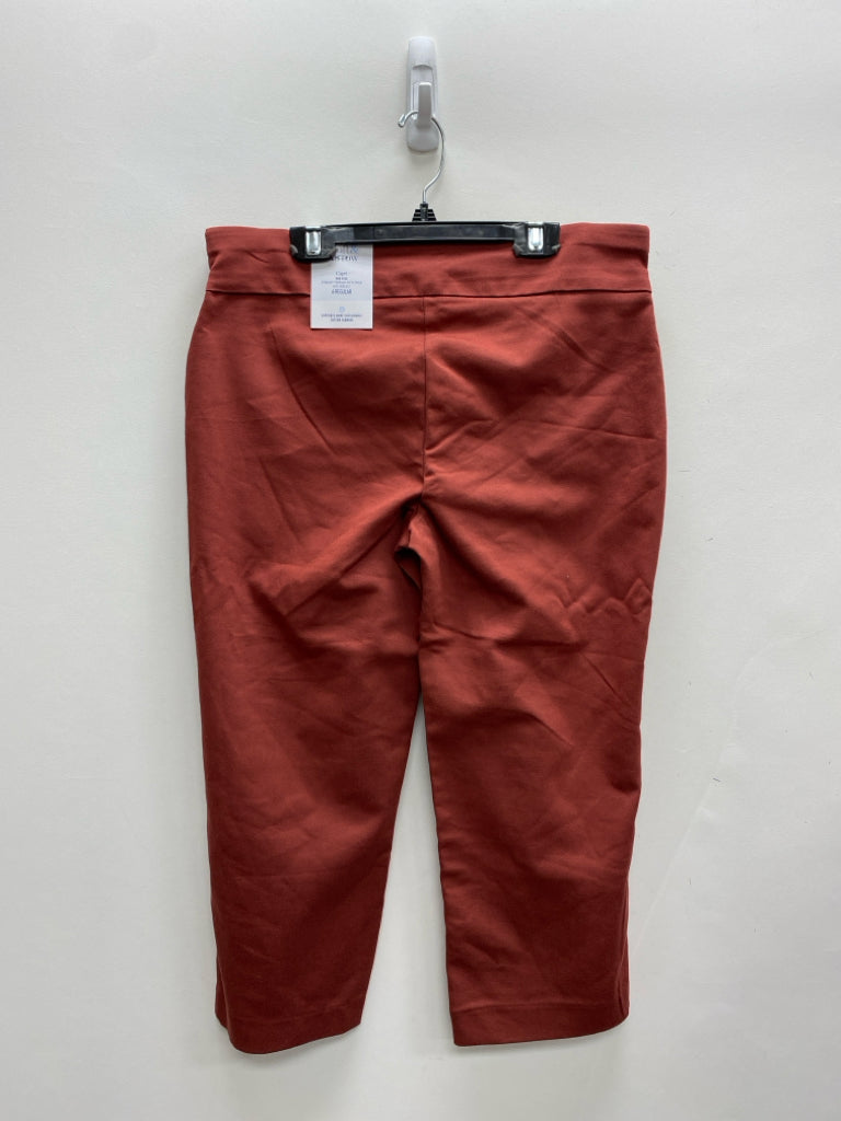 NWT Croft/Barrow Size 6 Dark Terra Cotta Cropped Ladies Pants