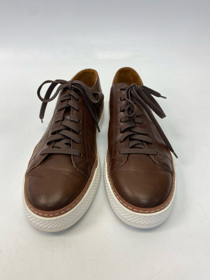 Allen Edmonds Size 10.5 Brown Lace-Up Leather Men&