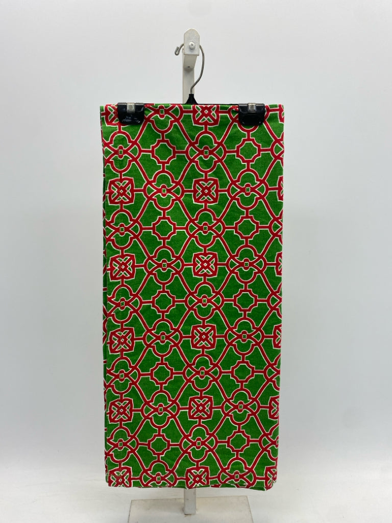 Buckhead Betties Green Red Print Tablecloth